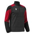 Cuzco Training 1/4 Zip Top BLK/RED XL Teknisk treningsgenser - Unisex